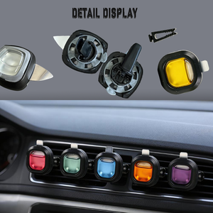 <span class=keywords><strong>Ambientador</strong></span> Colgante para Coche, Membrana Transpirable de Plástico, Forma de Gota, Universal, Decoración Interior para Auto, Sin Electricidad - Product Image 6