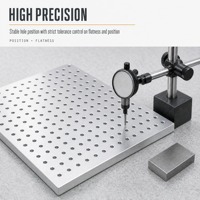 Plaque de positionnement multi-trous en alliage d'aluminium usinée CNC sur mesure par électroérosion à fil 3D pour cadre d'équipement d'électronique grand public