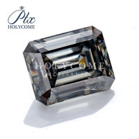 Holycome Synthétique Moissanite Certificat Fantaisie Coupe VVS Gris Couleur Pierres Lâches Moissanite Bijoux pour Collier Bracelet