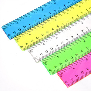 <span class=keywords><strong>Regla</strong></span> recta multicolor de plástico de 15 <span class=keywords><strong>cm</strong></span> para uso escolar o de oficina - Product Image 6