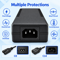 Adaptateur secteur de bureau 60W certifié GS, 12V 5A, prise UK 5.5x2.5mm, personnalisable ODM/OEM pour moniteur portable et ordinateur portable