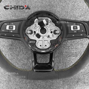 Volant de voiture en daim personnalisé adapté aux Volkswagen <span class=keywords><strong>Golf</strong></span> <span class=keywords><strong>4</strong></span> 5 6 6r 7 <span class=keywords><strong>R</strong></span> 7.5 8 <span class=keywords><strong>R</strong></span> Polo GTI GTD MK4 MK8 MK7 MK6 MK5 MK7 MK8 - Product Image 5