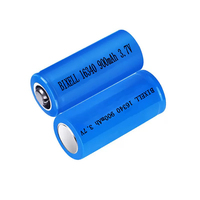 Vente en gros CR123A 16340 3.7V 900mAh batterie à tête plate rechargeable au lithium-ion pour stylo laser, lampe de poche à lumière forte,