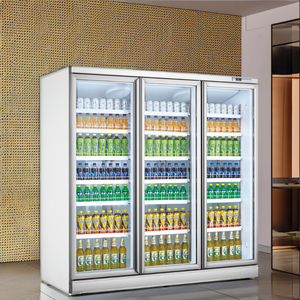 コンビニエンスストア123直立ガラスドア商業飲料ディスプレイチラーフリーザークーラー冷蔵庫 - Product Image 2