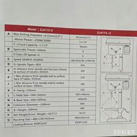Perceuse à colonne à vitesse variable pour atelier, modèle très demandé