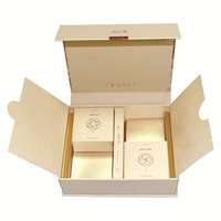 Boîtes d'emballage de luxe pour gâteaux de lune, de haute qualité, en gros, taille personnalisée, recyclables, rigides, carrées, avec fermeture magnétique, pour chewing-gum