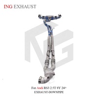 Système d'échappement complet en titane ING pour Audi RS3 8Y 2.5T 2024+ |   Pièces de réglage de performance Valvetronic ultra-légères en gros
