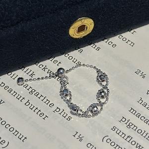 Anillo de Plata de Ley S925 con Perla, Diseño de Nicho, Estilo Antiguo, Simple y Moderno, con Cuentas Deslizantes, Artesanía Italiana - Product Image 4