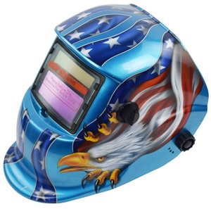 Cascos de Soldadura con Oscurecimiento Automático Solar Personalizados con Calcomanías de <span class=keywords><strong>Iron</strong></span> <span class=keywords><strong>Man</strong></span> Negras, ANSI Z87.1 EN379, para Trabajos de Pulido - Product Image 4