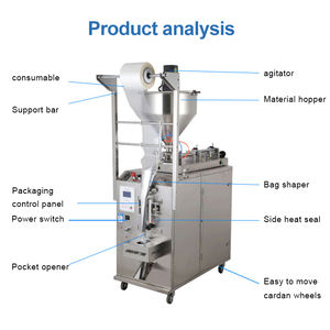 Machine à sauce liquide automatique multifonctionnelle Petit sac de pesée Pâte à sauce chili Pochette d'emballage pour aliments Miel inclus - Product Image 3