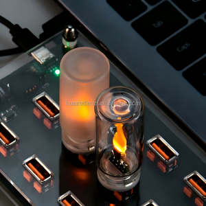 <span class=keywords><strong>Luz</strong></span> Ambiental LED Creativa USB 5V con Llama Dinámica Realista, <span class=keywords><strong>para</strong></span> Iluminación Nocturna, Iluminación Ambiental <span class=keywords><strong>para</strong></span> Auto y Hogar - Product Image 1