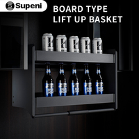 Supeni Armário De Cozinha Placa De Armazenamento Tipo Lift Up basket