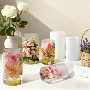 Cetakan lilin silikon ramah lingkungan untuk pembuatan lilin rumah Resin & epoksi Casting aman untuk mesin pencuci piring - Product Image 1