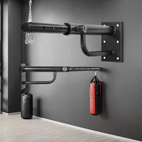 Wellshow Sport Support de sac de boxe en acier robuste Support mural réglable Cintre pour sac lourd Support durable pour sac de boxe