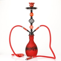 Nouvel ensemble complet de chicha arabe de luxe givré avec pipe en verre et accessoires pour fumer, idéal pour bars et KTV