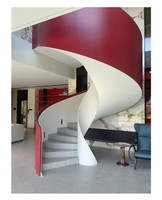 Escalier Courbé Optima Creative avec Marches en Marbre ou en Bois pour Hôtel ou Villa – Escalier Courbé Élégant