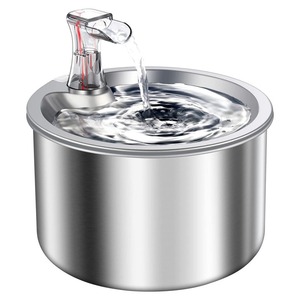 2L Stainless Steel Cat Water Fountain Ultra-Quiet Pump Automatic <strong>Dog</strong> Dispenser Water <strong>Bowl</strong> Multiple Pets Water Fountain - Product Image 1