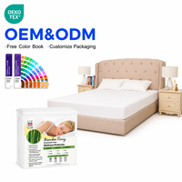 Protège-matelas de bambou Extra profond, drap serviette éponge, imperméable, OEM, personnalisé