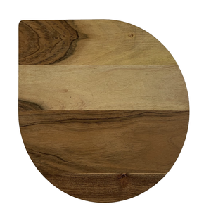 Planche à découper ronde en bois d'acacia de grande taille, écologique et sûre, avec poignée, pour la cuisine - Product Image 3