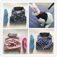 Harnais de poitrine en maille style gilet pour petits animaux (lapin, chien, chat) – Modèle Totoro