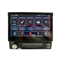 Autoradio Android 10 avec écran rétractable automatique, navigation GPS, CarPlay, 7 pouces, Bluetooth, Wi-Fi, lecteur multimédia Android