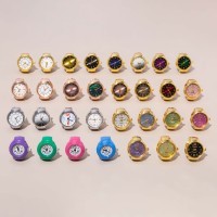 Montre Bague Vintage Minimaliste, Petite Montre à Doigt avec Cadran Quartz, Bracelet Élastique Réglable en Acier, Mini Montre Bague