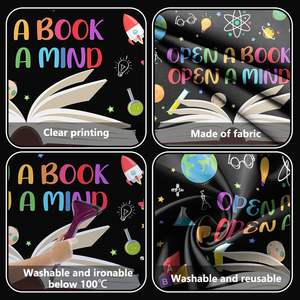 Fondo Fotográfico <span class=keywords><strong>de</strong></span> Lectura que Abre Puertas, Fondo para Aula, Biblioteca, Evento Escolar, Día del Libro, Pancarta para Fiesta - Product Image 3