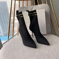 Ultimi stivali calzino tacco alto tacchi di lusso di alta qualità scarpe di lusso da donna designer tacchi di alta qualità