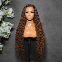 Perruque Lace Frontale HD 13x4 13x6 en Cheveux Humains Vierges Brésiliens, Lisse Baguette, Cuticules Alignées, avec Fermeture en Dentelle Suisse, pour Professionnels
