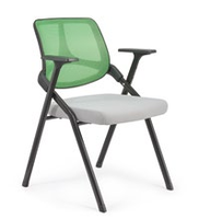Chaises de salle de conférence pliables avec accoudoir pour tablette, sièges de bureau avec bureau rabattable