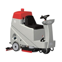Nouvelle conception 2024, machine à laver automatique de sols en carrelage électrique commerciale T7, laveuse industrielle avec double brosse à vendre