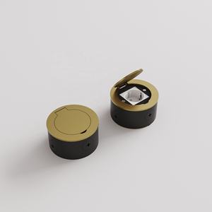 Tomacorriente de Piso de Acero Inoxidable de 1 Compartimento con Caja Metálica para Sala de Conferencias y Oficina - Product Image 6