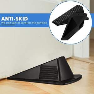 Tope de puerta <span class=keywords><strong>Jumbo</strong></span> de alta resistencia, cuña de 2 pulgadas de altura TPR, cuña grande apilable, Tope de puerta de goma para alfombra de Hotel - Product Image 4