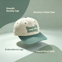 Casquette de baseball en coton bicolore contrastée, style streetwear tendance, avec broderie 3D sur le devant, pour un look urbain décontracté.