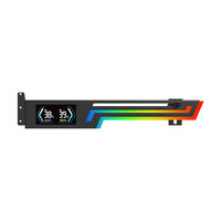 Support de carte graphique Z-X6 Premium au design métallique élégant avec écran LED ARGB pour ordinateur de bureau – Accessoires informatiques en stock