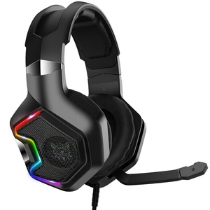 Onikuma ชุดหูฟังสำหรับเล่นเกมมีไฟ RGB รอบทิศทางมีไมโครโฟนแบบมีสาย PS4 Xbox One สำหรับ K10การบินกีฬาดีเจ - Product Image 2