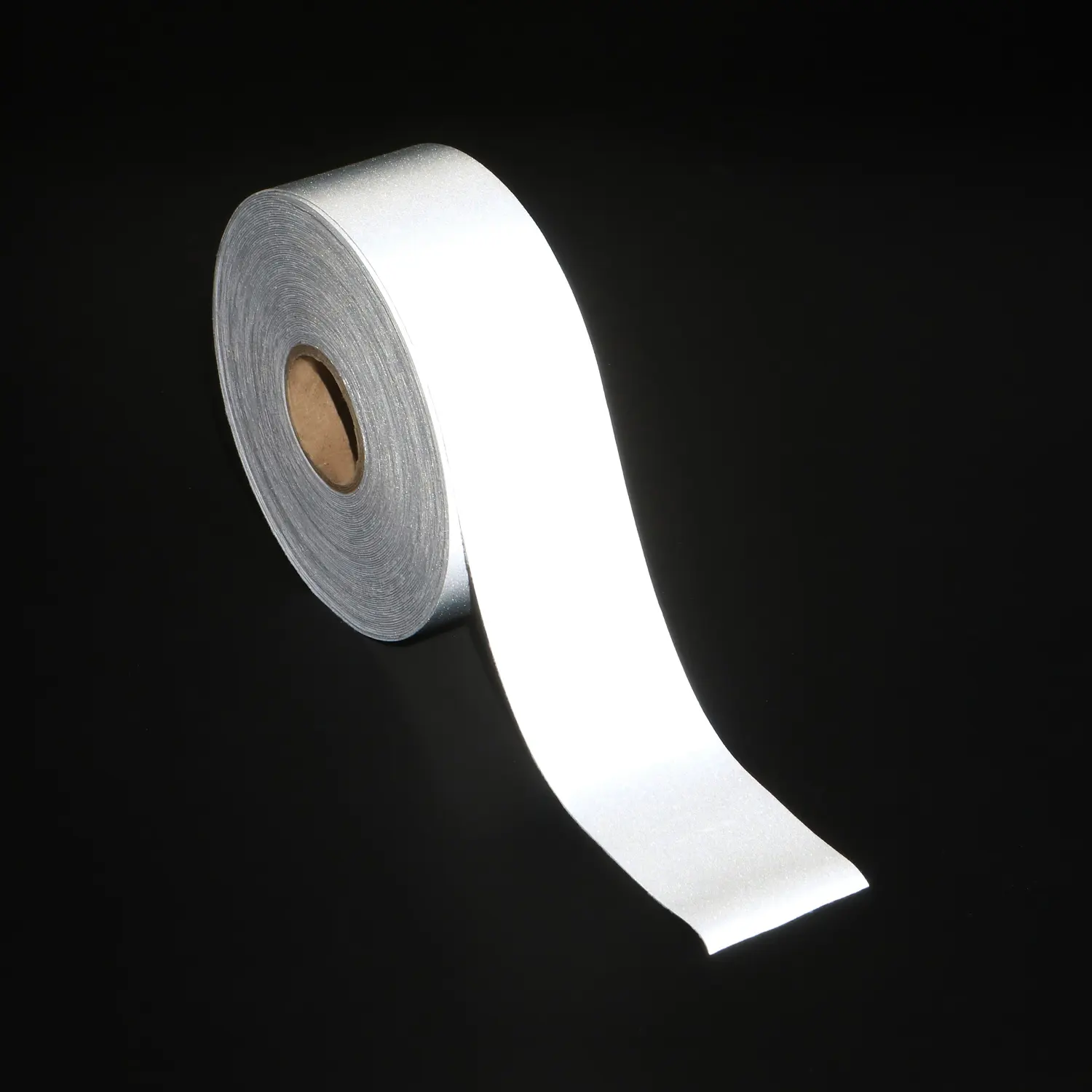 Hoge Zichtbaarheid Hoge Kwaliteit Aangepaste Breedte Enkelzijdige Elastische Reflecterende Stof Tape Voor Veiligheidsvest