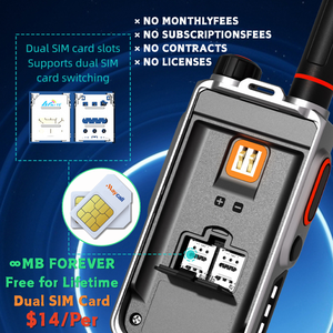 Sim trên toàn thế giới Mini xách tay cho đài phát thanh Long Range 4 gam cơ sở Walkie Talkie với GPS và không giới hạn toàn cầu PTT PoC cho mỹ - Product Image 2