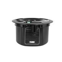 Haut-parleur de plafond coaxial sans bordure V avec sélection 100V/70V/8ohm, câbles de sécurité doubles pour une installation sécurisée