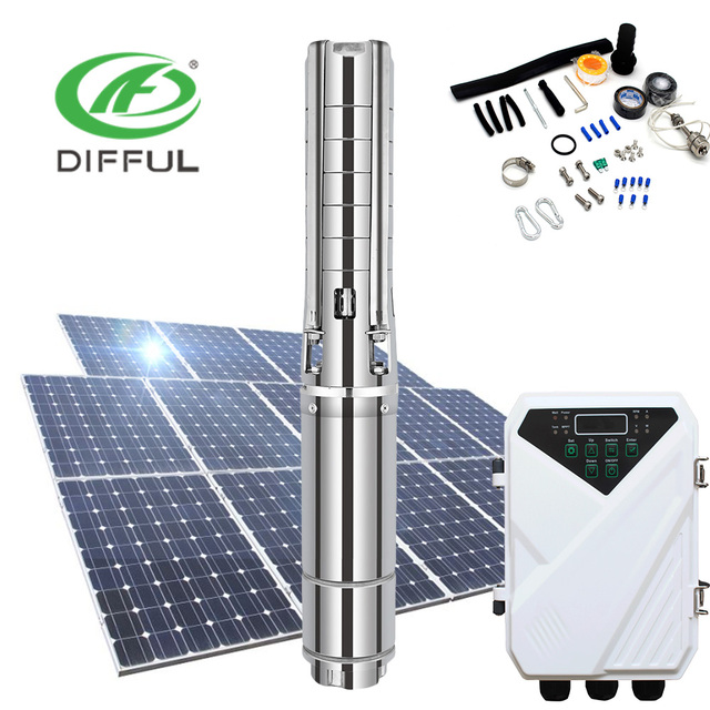 Solar Water Pump Kit Submersible Solar Borehole Pumps Solar 12v Dc Water Pump for Irrigation