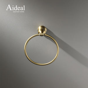 Jiangmen Factory Buen <span class=keywords><strong>precio</strong></span> SS304 <span class=keywords><strong>Oro</strong></span> cepillado Base fuerte Druable Toallero Titular - Product Image 3