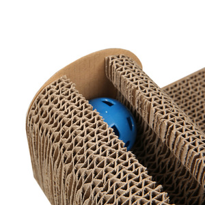 Griffoir pour chat en carton, motif géométrique, durable, pour intérieur, pour chats - Product Image 2