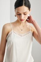 Chemise de nuit de luxe en soie de mûrier pour femme, élégante, couleur unie, col en V, nuisette sexy en soie, lingerie de nuit
