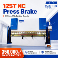 Presse plieuse hydraulique NC 125T 3200mm 6+1 axes pour la fabrication de tôles d'acier