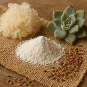 Vegan Hydration Booster Tremella Fuciformis Linaza para el cuidado de la piel sostenible Productos químicos diarios - Product Image 4