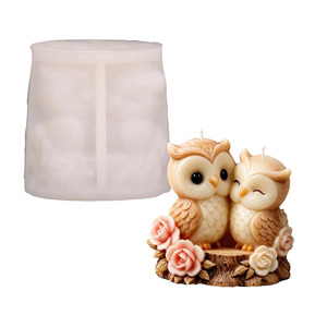 DIY Owl Scented <b>Candle</b> Ornament <b>Mold</b> Nordic-style Modern Minimalist Styling Decoration Silicone <b>Mold</b> - Product Image 1