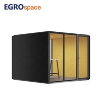 Cabine téléphonique acoustique portable EGROspace pour usage commercial, espace privé intérieur, espace de réunion modulaire, bureau insonorisé
