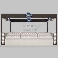 LED beleuchtete 4-gehärtete Glas uhr Vitrine Glas vitrine
