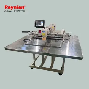 Máquina de costura automática Raynian-6040G, adequada para processamento de roupas e gravata de couro, máquina de costura