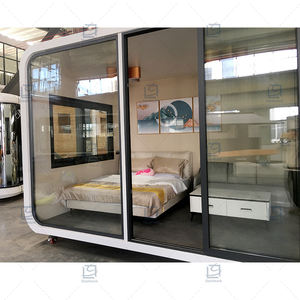 Maison moderne préfabriquée populaire Conteneur en acier de luxe Hôtel Camping maison bureau Apple Hut - Product Image 4